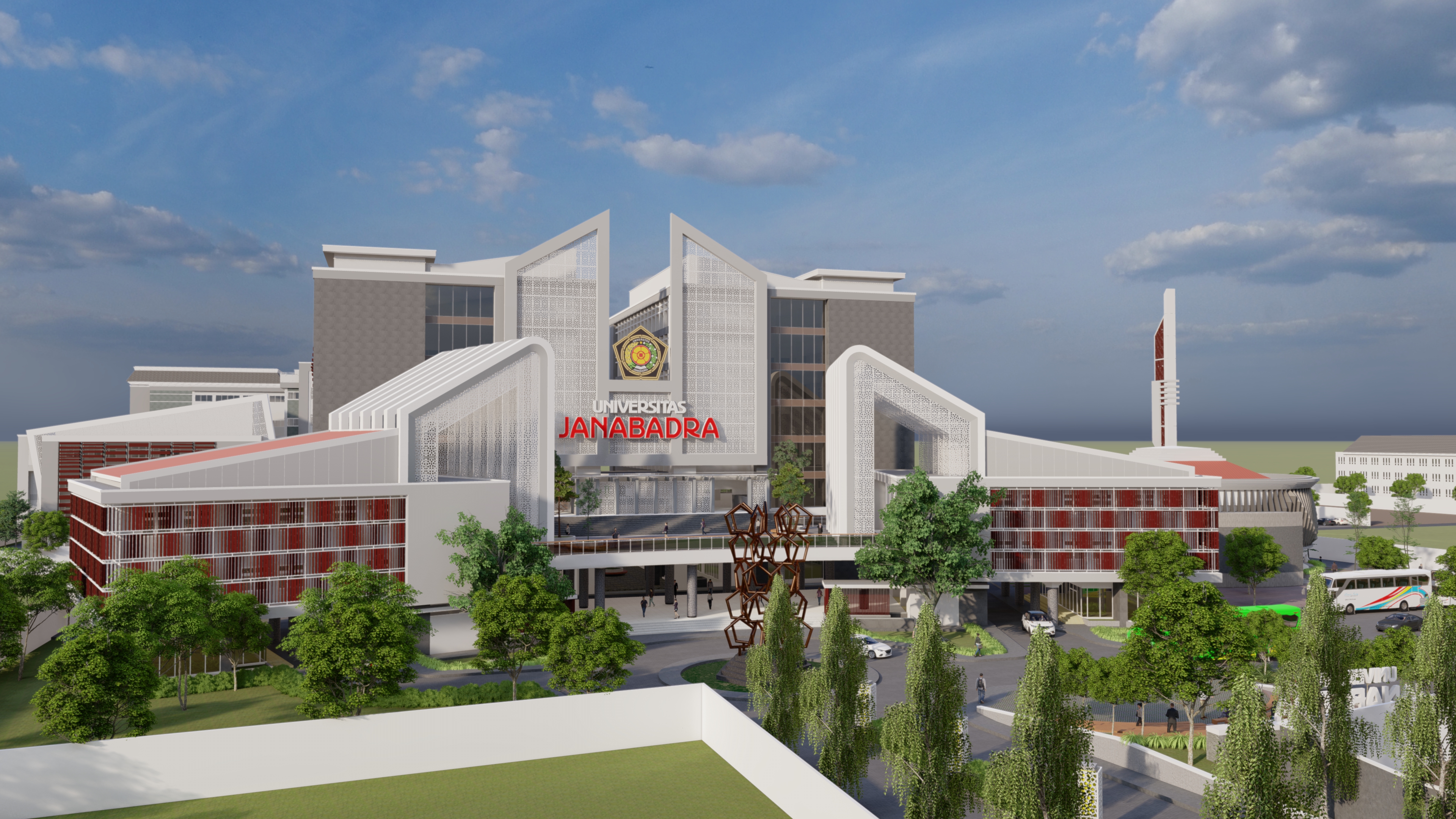 Desain Tampak Depan Kampus Terpadu Universitas Janabadra